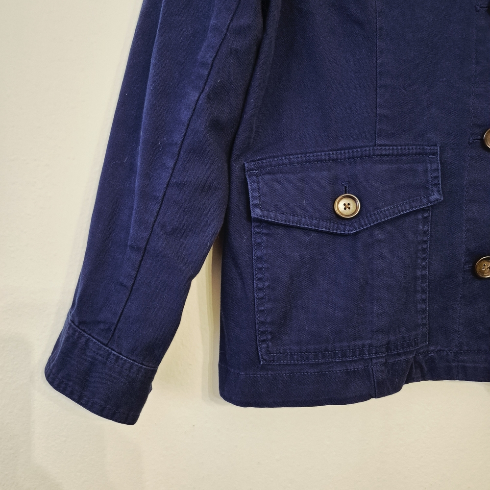 Talbots Navy Button-Up Jacket - image 2